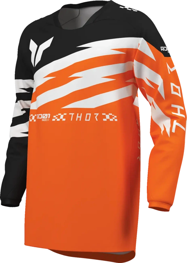 Dětský sportovní motokrosový / MTB dres THOR LAUNCHMODE SHOCKIE barva oranžová/černá