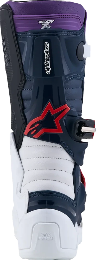 Dětské motokrosové boty / MX obuv ALPINESTARS TECH 7S barva mílá/navy/fialová