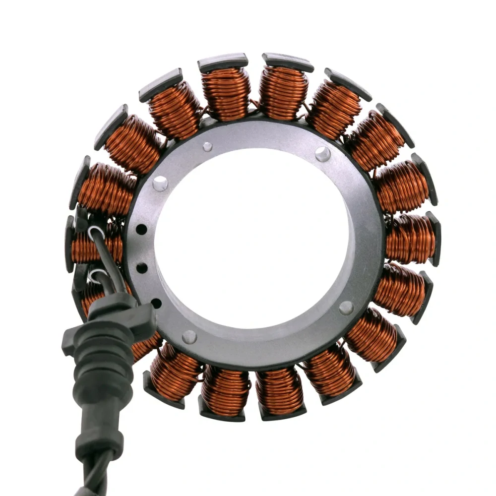 Stator motocyklu RM STATOR RMS010-108648 pro HARLEY DAVIDSON Dyna Super Glide / Fat Boy / Heritage Softail rok 2001-2006 | 30017-01B / 30017-01A-138 viz popis