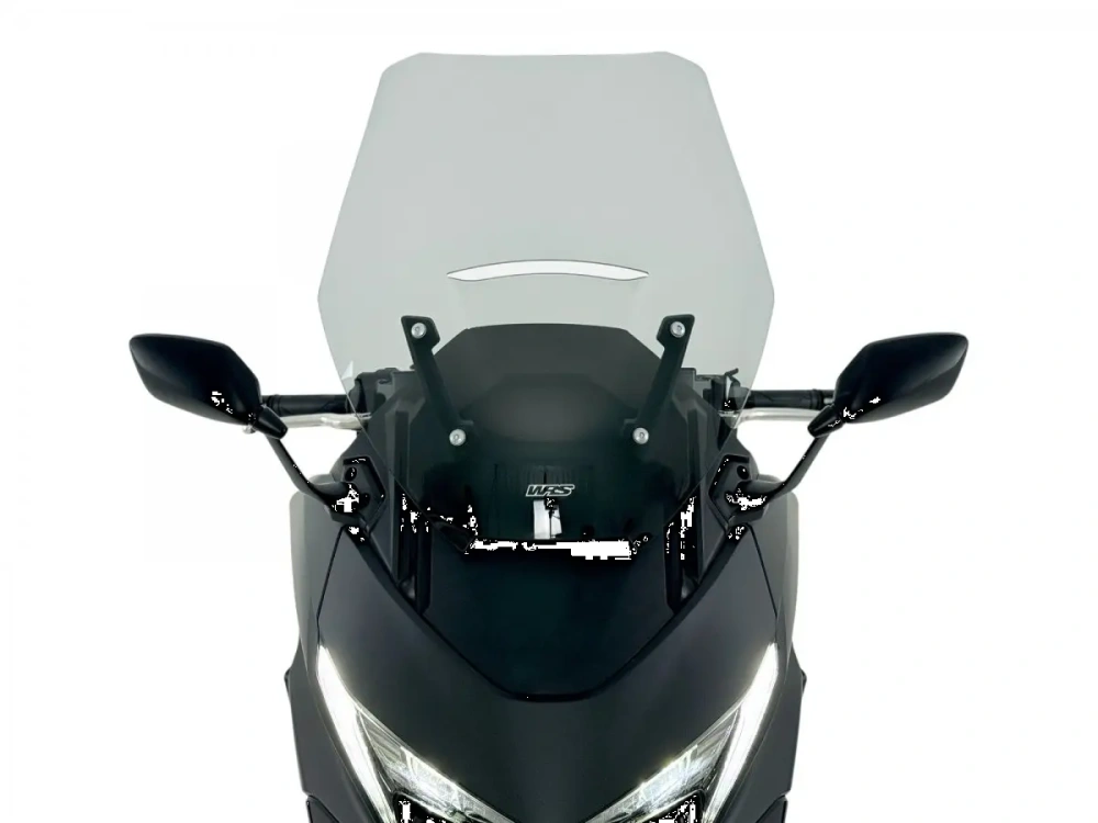 Plexi motocyklu WRS verze TOURING pro HONDA FORZA 750 rok 2025-2026 barva kouřová, výška 56,3 cm o 6,5 cm vyšší než originál plexi