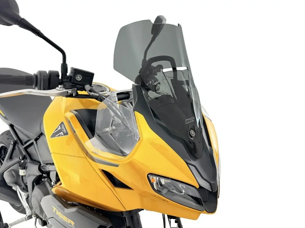 Plexi motocyklu WRS verze SPORT pro TRIUMPH TIGER SPORT 800 rok 2025-2026 barva tmavě kouřová , výška plexi 41 cm