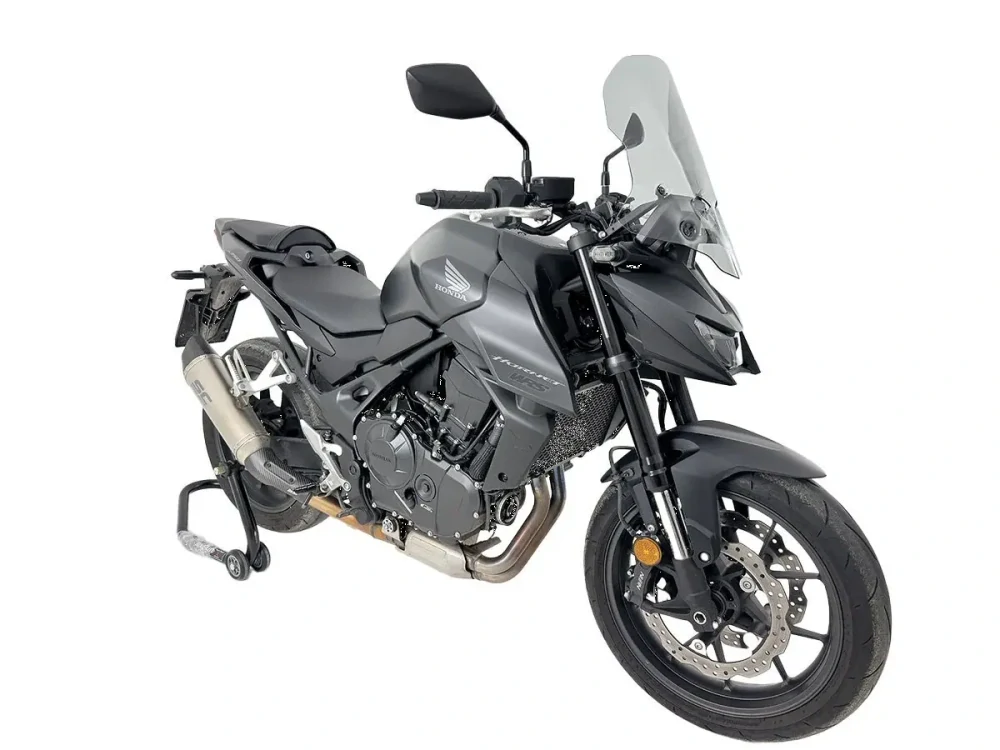 Plexi motocyklu WRS verze TOURING pro HONDA HORNET 750 rok 2025-2026 barva kouřová, výška plexi 43 cm, bez montážní sady