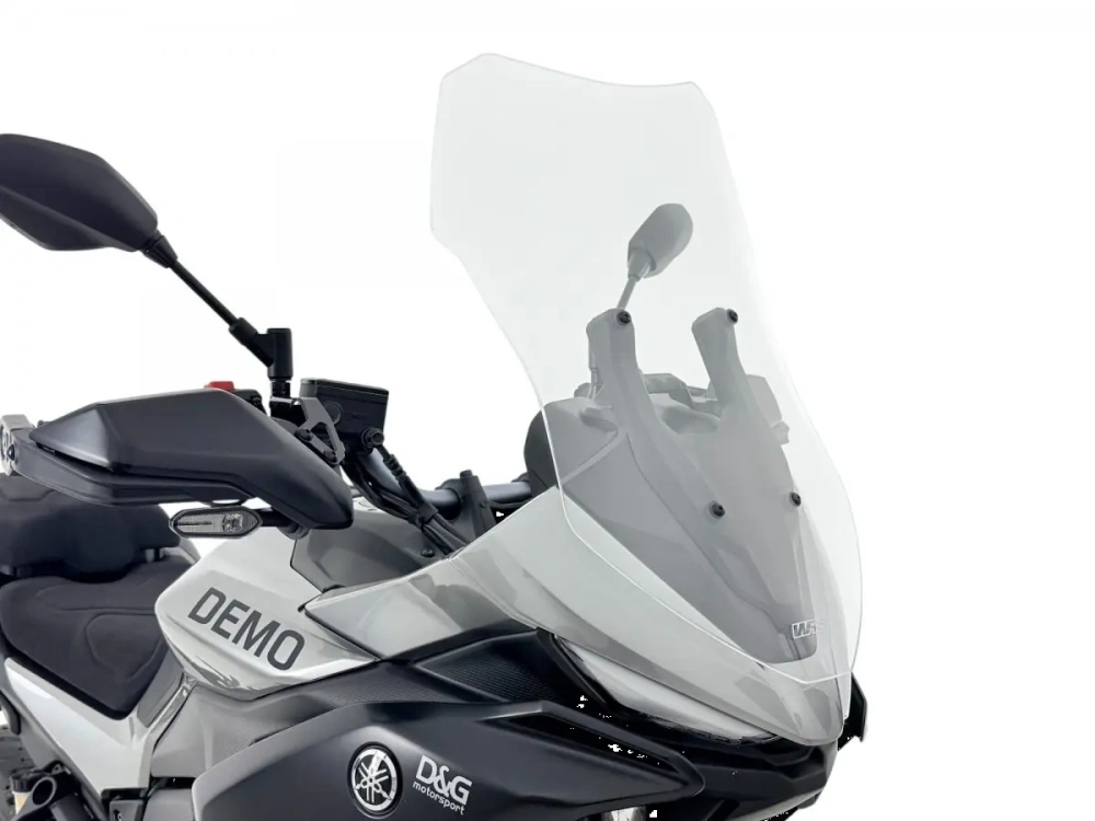 Plexi motocyklu WRS verze TOURING pro YAMAHA RACER 7 / GT rok 2025-2026 barva čirá, výška 53,5 cm