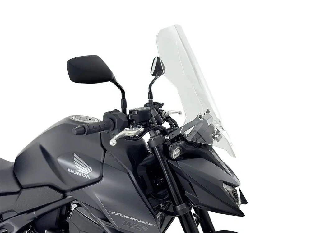 Plexi motocyklu WRS verze CAPONORD pro HONDA HORNET 750 rok 2025-2026 barva čirá, výška plexi 51 cm, bez montážní sady