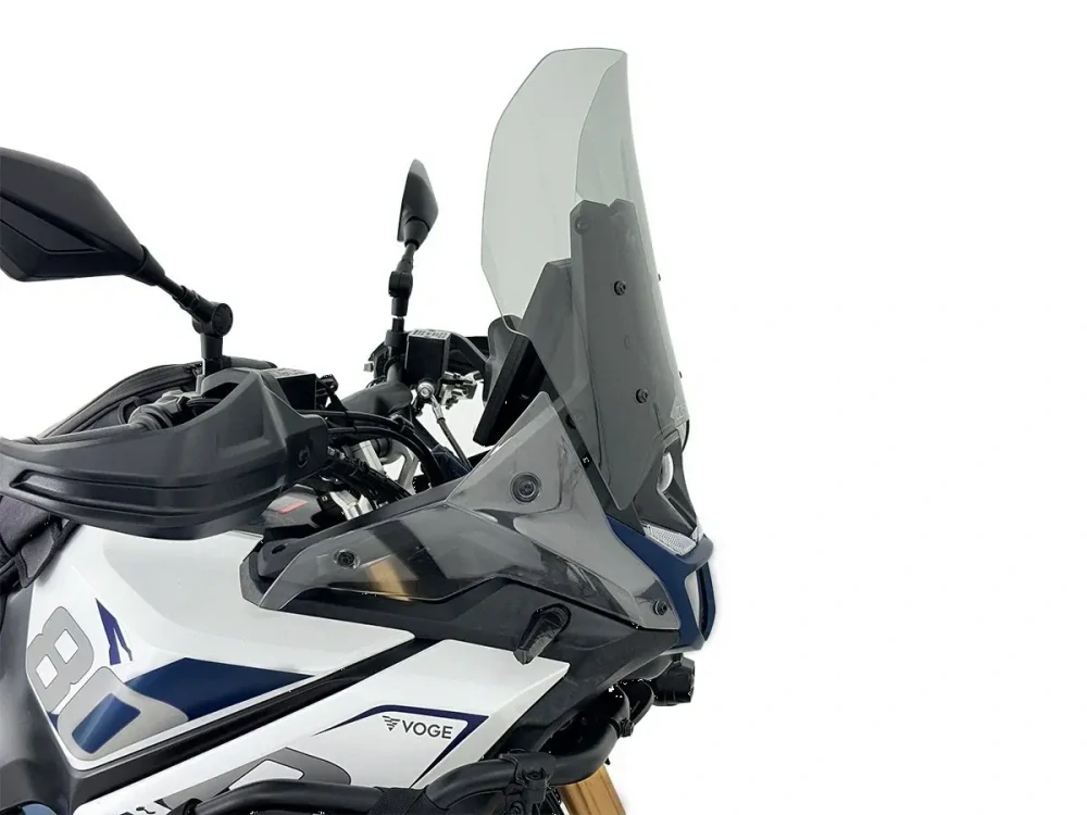 Plexi motocyklu WRS verze CAPONORD pro VOGE VALICO DS 800 X RALLY rok 2025-2026 barva kouřová, výška plexi 35 cm