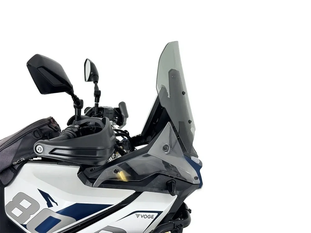 Plexi motocyklu WRS verze TOURING pro VOGE VALICO DS 800 X RALLY rok 2025-2026 barva kouřová, výška plexi 31 cm bez deflektorů