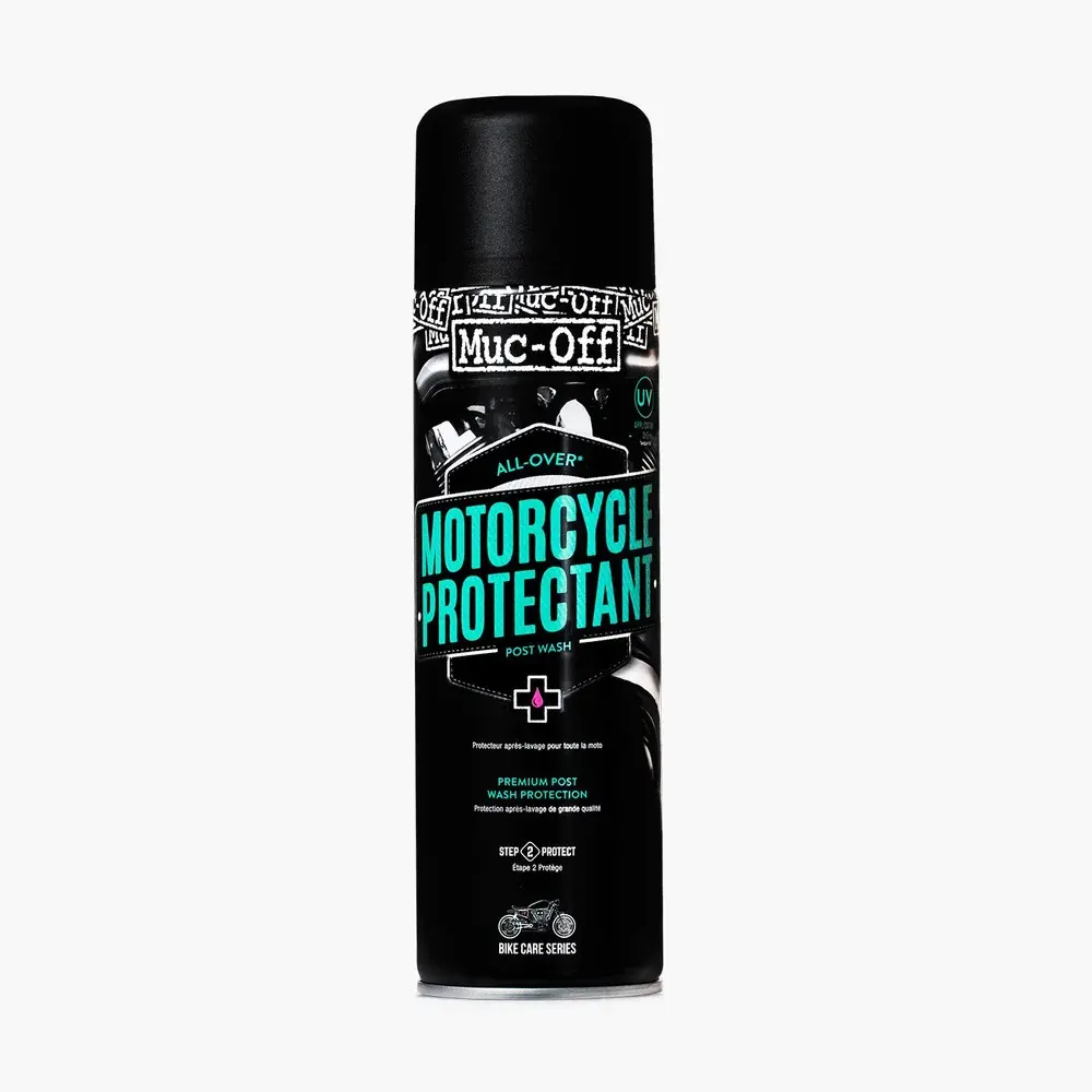 a Dárková sada péče o motocykl MUC OFF MOTORCYCLE CLEAN, PROTECT, LUBE KIT 21382 (mytí/ochranný sprej/mazivo na řetěz)