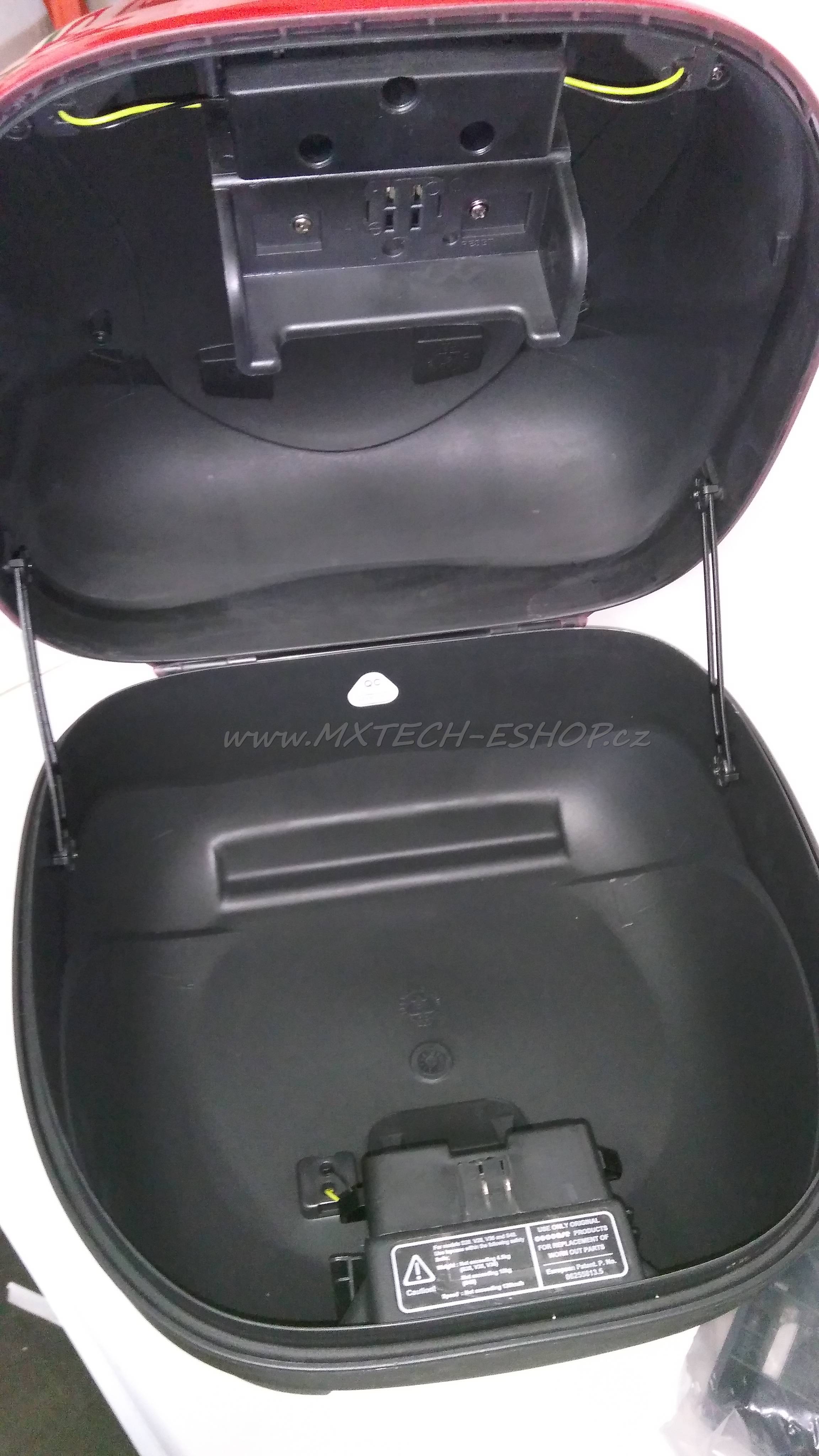 Moto kufr COOCASE V28 FUSION červený lak
