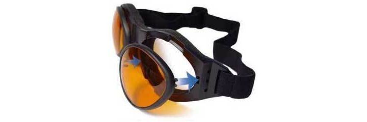 Motocyklové sluneční brýle BOBSTER BUG EYE II matný černý rám, tři druhy čoček 