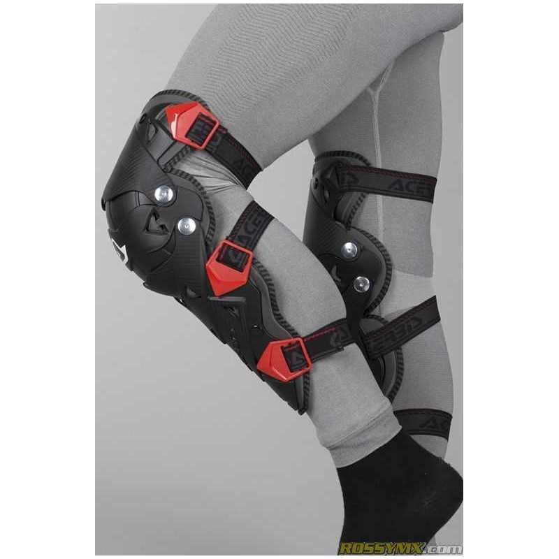 Kloubové kolenní chrániče /chrániče kolen ACERBIS KNEE GUARD IMPACT EVO 3.0 černá/červená