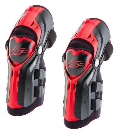 Kloubové chrániče kolen a holenní ACERBIS GORILLA černá/červená