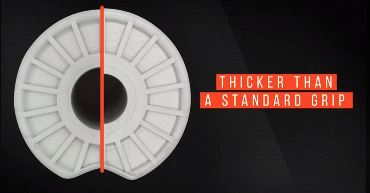 Gripy s plastem plynu pro řidítka NEKEN HANDLEBAR SFH  - GRIPS SFH ŠEDÉ - vnější průměr 26,5 mm