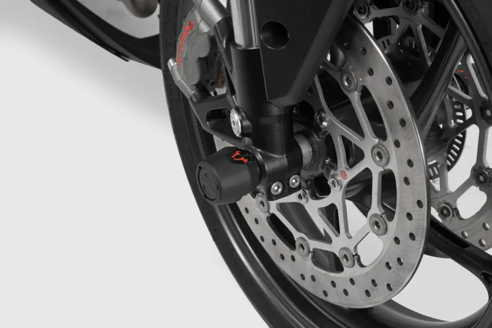 Padací protektory do osy předního kola motocyklu SW-MOTECH pro BMW S 1000R 2013-2020