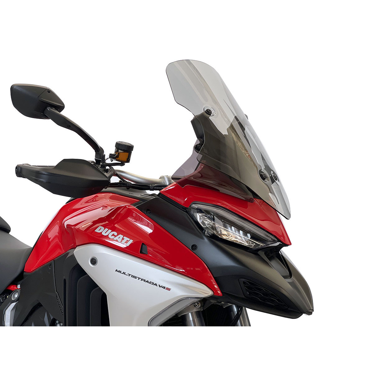 a Plexi motocyklu WRS pro DUCATI MULTISTRADA V4/S/SPORT rok 2020-2024 viz popis, barva kouřová, výška 56 cm, verze caponord