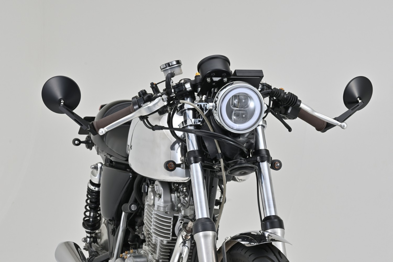 Univerzální zpětné zrcátko motocyklu do konců řidítek DAYTONA D-MIRROR 10 - dlouhá verze - 2 kusy