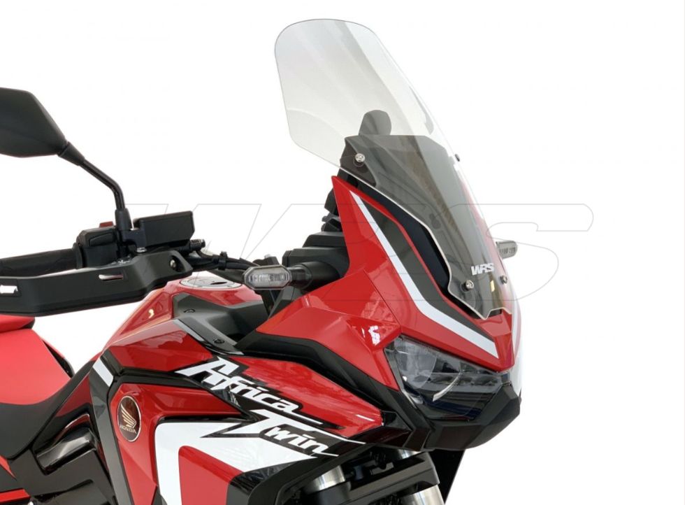 Plexi motocyklu WRS pro HONDA CRF 1100 L ABS Africa Twin 2020-2021, barva čirá, výška 48 cm