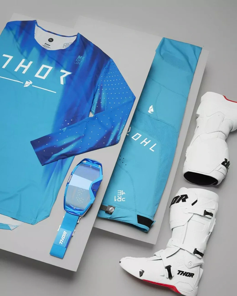 Motokrosové boty THOR RADIAL FROST barva bílá