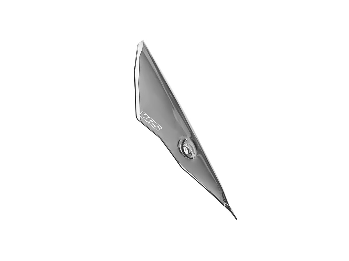 Plexi motocyklu WRS SPORT pro DUCATI DUCATI SUPERSPORT 950 / S 2021-2023, výška 37 cm, šíře 32 cm, barva kouřová