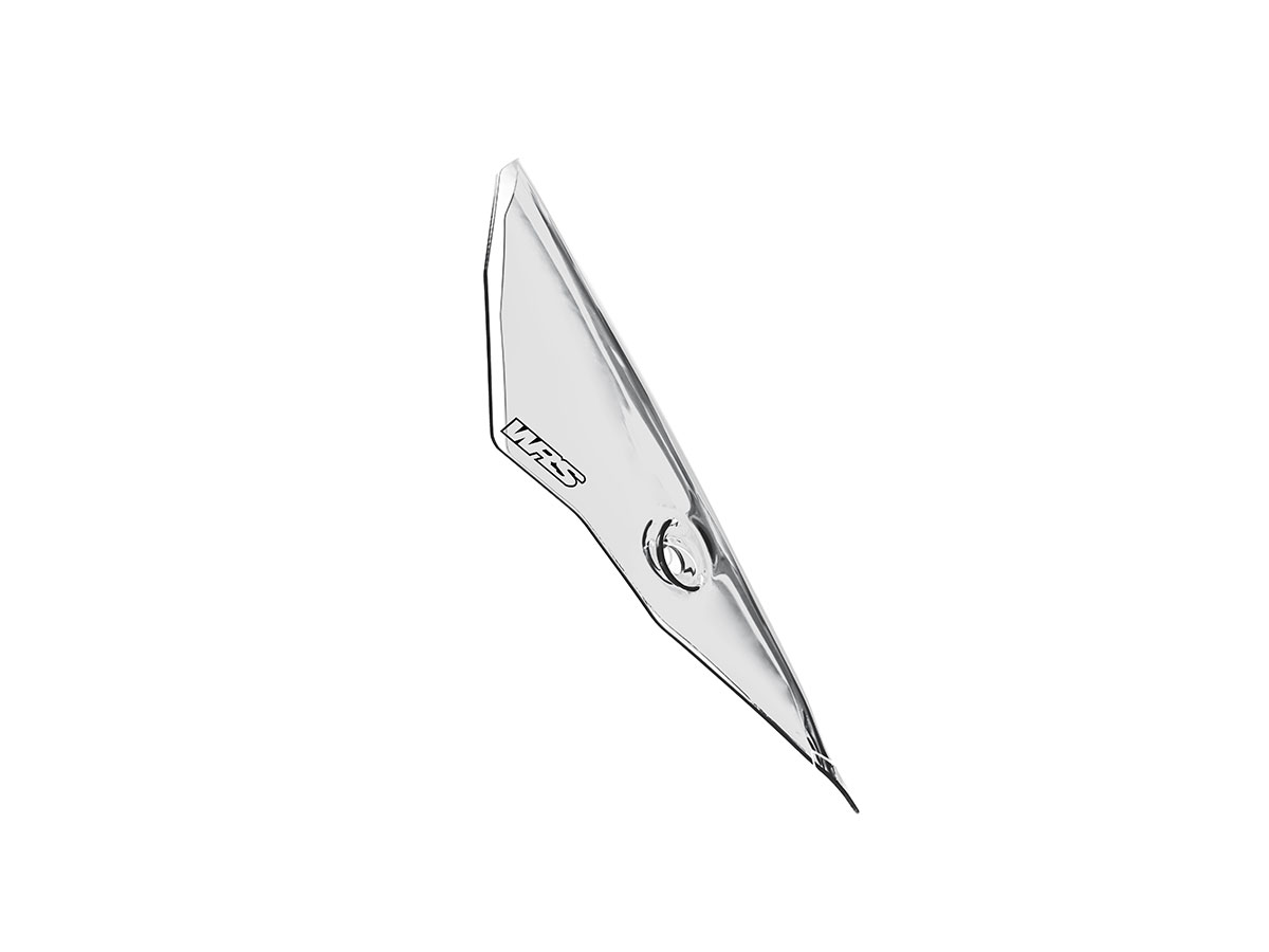 Plexi motocyklu WRS SPORT pro DUCATI DUCATI SUPERSPORT 950 / S 2021-2023, výška 37 cm, šíře 32 cm, barva čirá