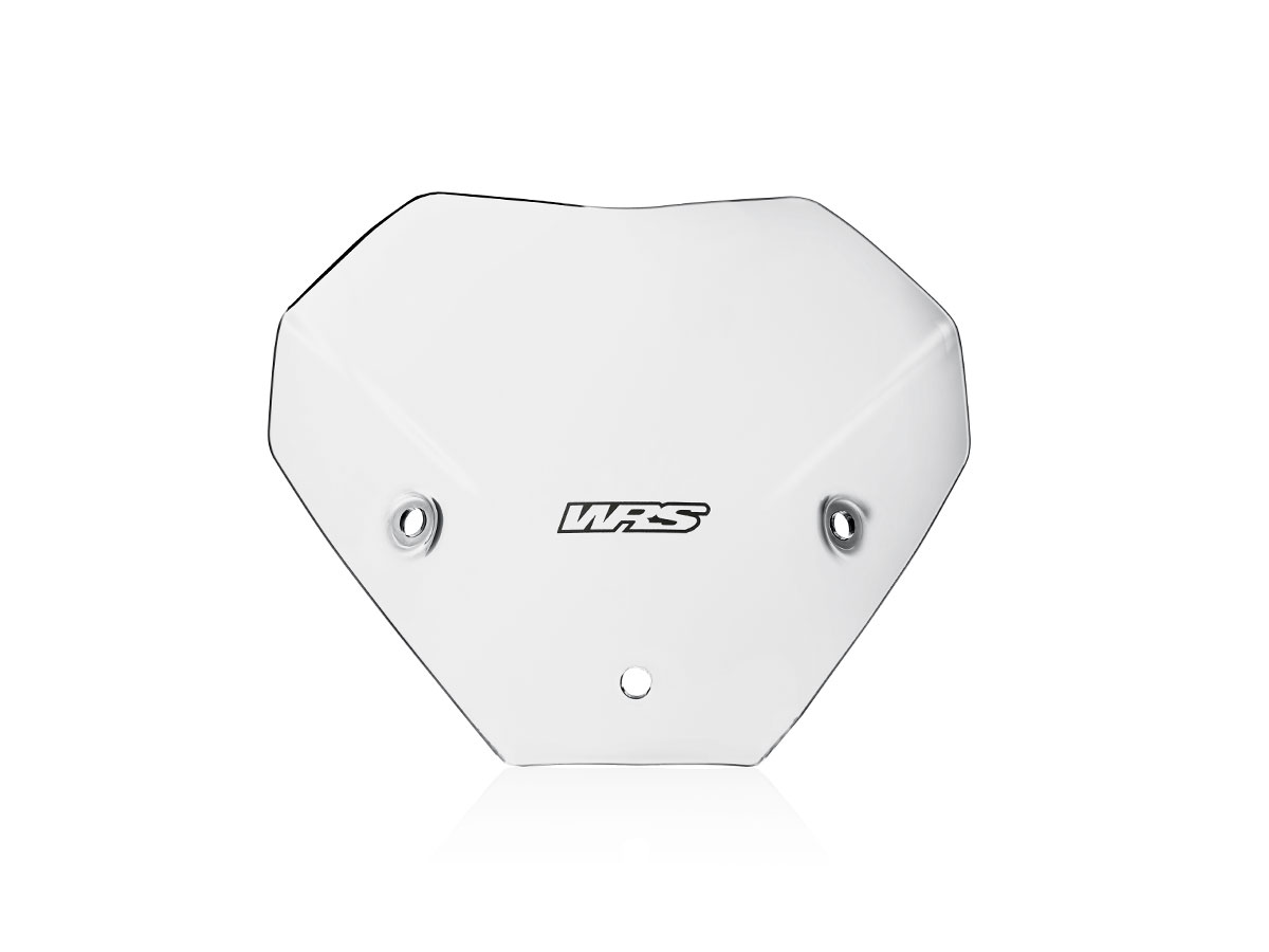 Plexi motocyklu WRS SPORT pro BMW S 1000 R rok 2022-2023, výška 25 cm, šíře 28cm, barva čirá