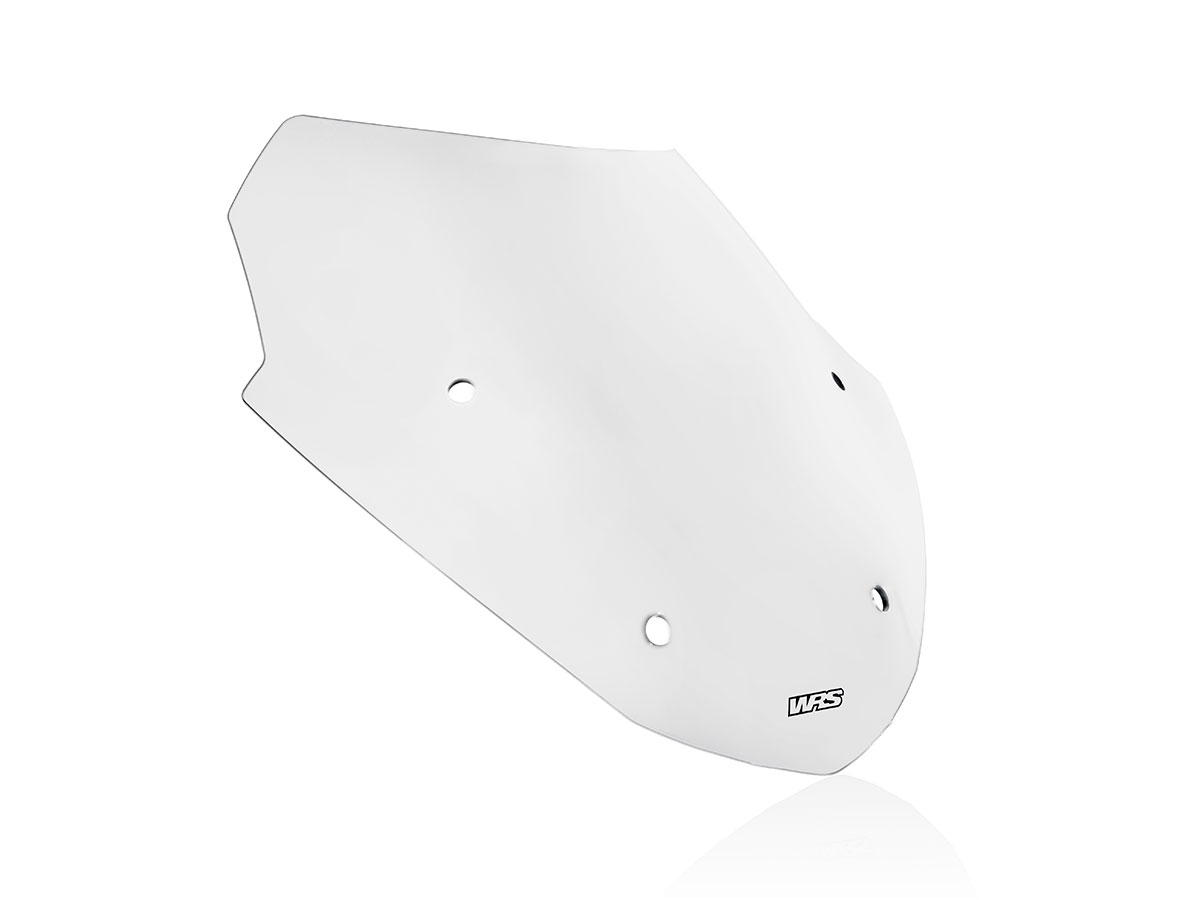 Plexi motocyklu WRS SPORT pro BMW R 1250 RT ABS rok 2021-2023, výška 52 cm až 59 cm, šířka 60 cm, barva čirá