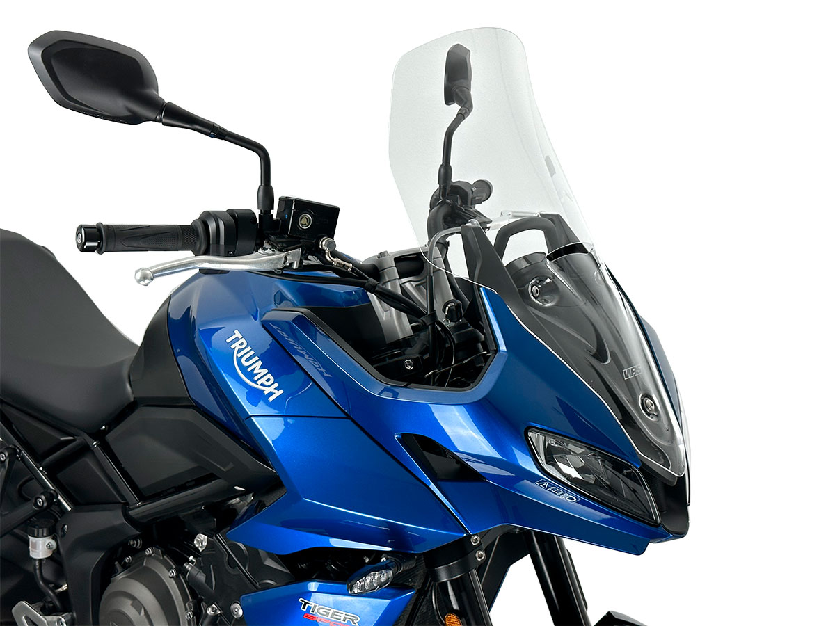Plexi motocyklu WRS verze TOURING pro motocykly TRIUMPH TIGER SPORT 660 ABS rok 2022-2024, barva čirá