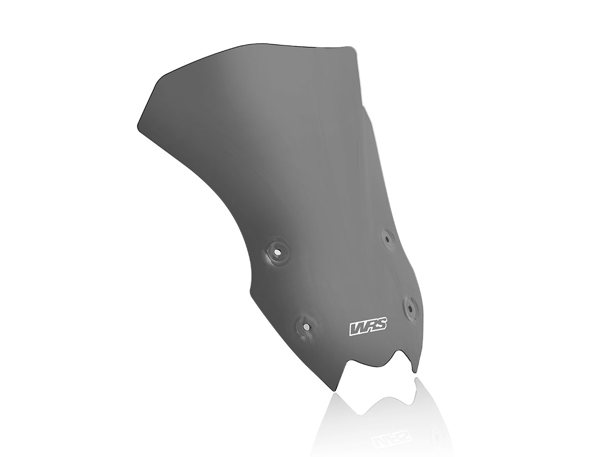 Plexi motocyklu WRS verze TOURING pro motocykly KAWASAKI Z 900 ABS rok 2020-2024, výška 31 cm, šíře 37 cm, , barva tmavě kouřová  