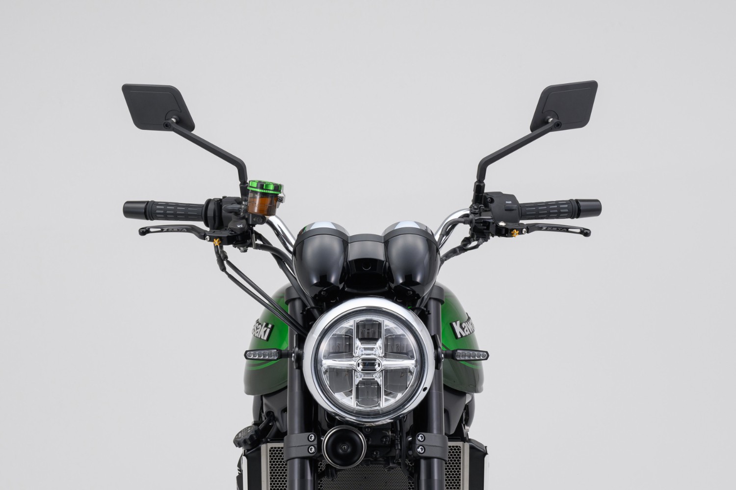 Zpětné zrcátko motocyklu DAYTONA D-MIRROR-21 FLAT-SQUARE 80993 , barva černá, 1 kus, pozice levá strana