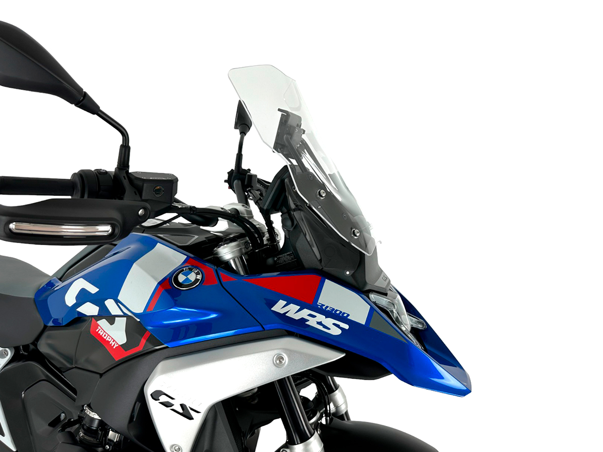 Plexi motocyklu WRS CAPONORD pro BMW R 1300 GS ABS rok 2023-2024 barva čirá bez deflektorů