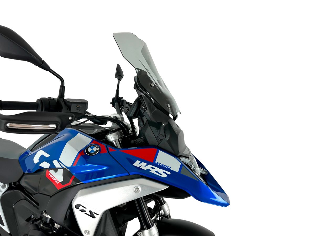 Plexi motocyklu WRS TOURING pro BMW R 1300 GS ABS rok 2023-2024 barva kouřová bez deflektorů 