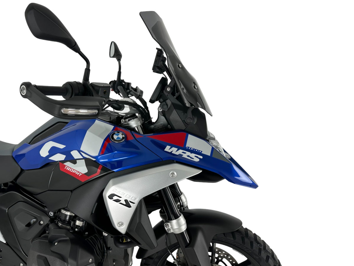 Plexi motocyklu WRS TOURING PLUS pro BMW R 1300 GS ABS rok 2023-2024 barva tmavě kouřová
