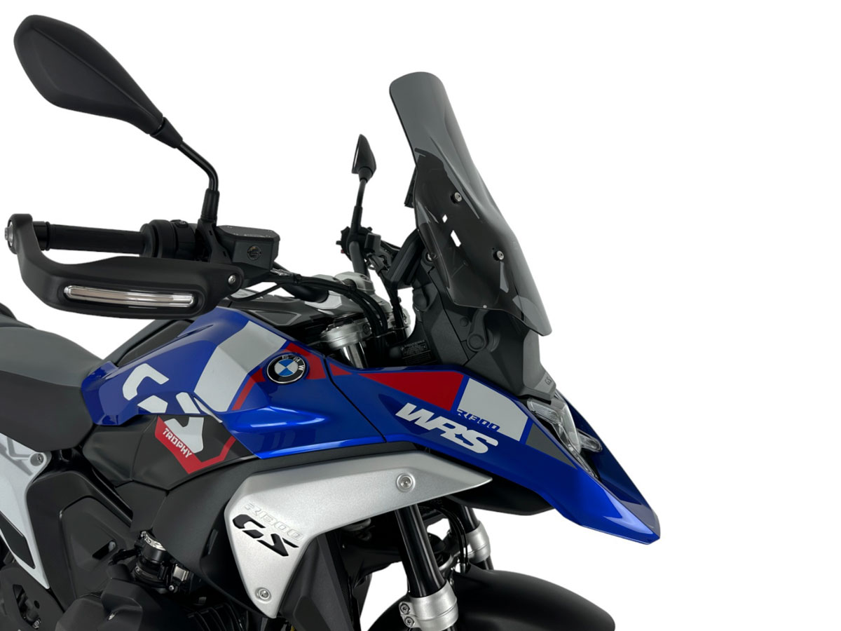 Plexi motocyklu WRS STANDARD PLUS pro BMW R 1300 GS ABS rok 2023-2024 barva tmavě kouřová