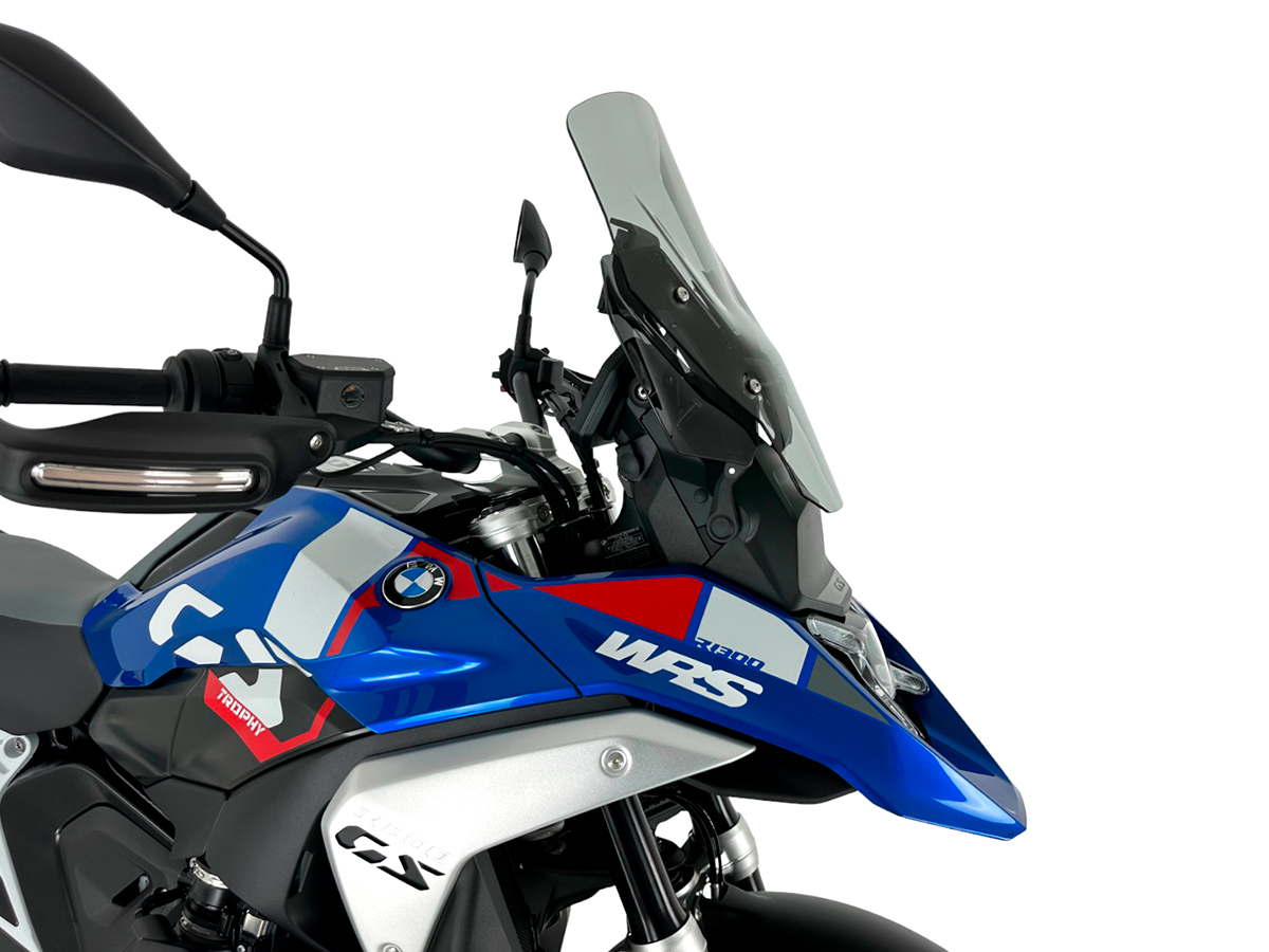 Plexi motocyklu WRS STANDARD BM089F pro BMW R 1300 GS ABS rok 2023-2024 barva kouřová bez deflektorů 