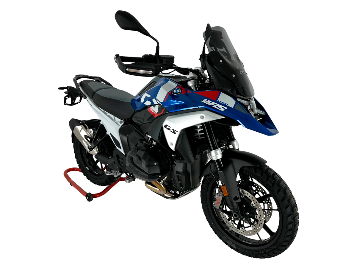 Plexi motocyklu WRS STANDARD BM089FS pro BMW R 1300 GS ABS rok 2023-2024 barva tmavě kouřová bez deflektorů 