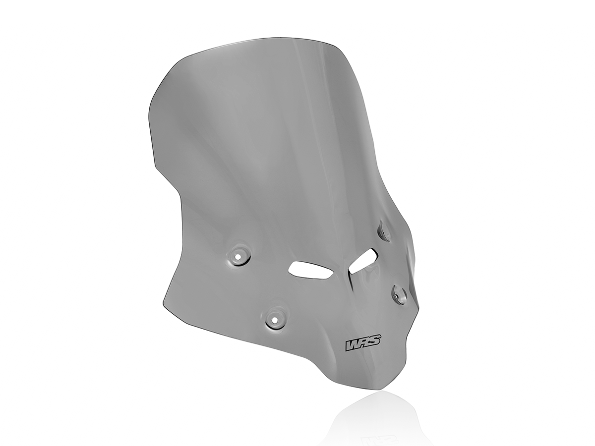 Plexi motocyklu WRS verze TOURING pro HONDA HORNET 750 ABS rok 2023-2024 barva tmavě kouřová, výška plexi 43 cm