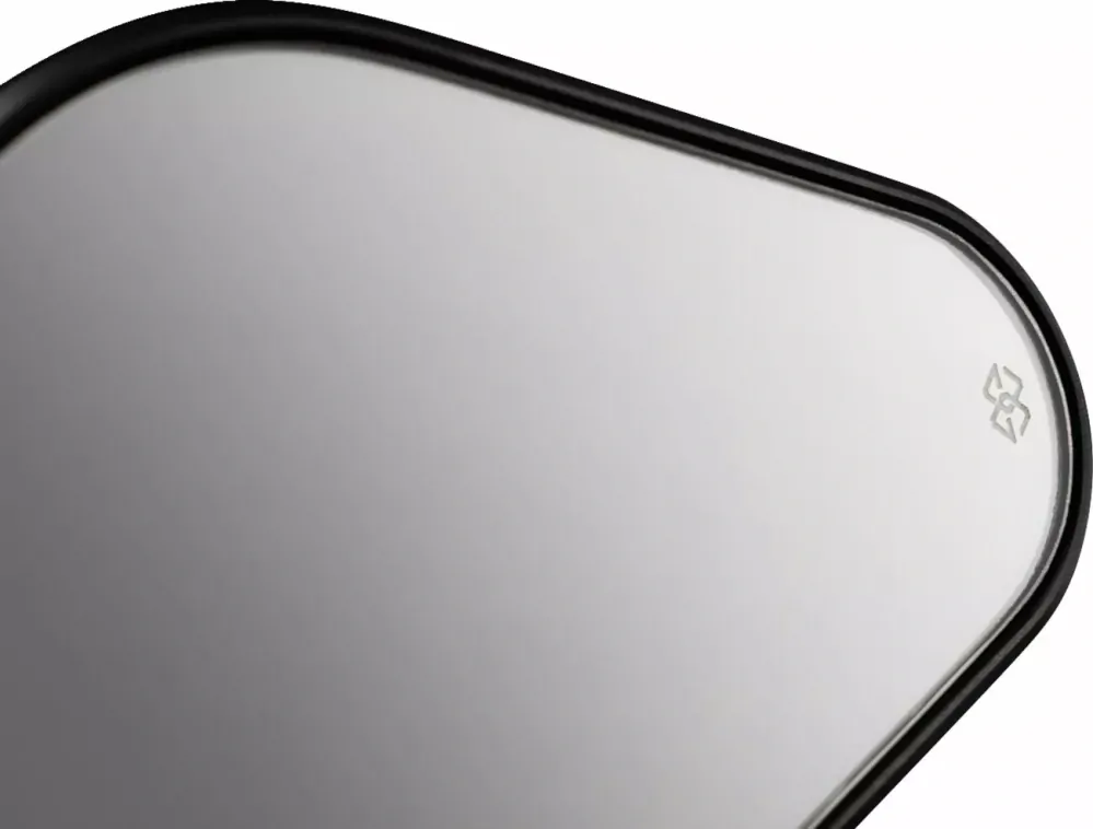 Motocyklové zpětné zrcátko do řidítek / zrcátko motocyklu GILLES TOOLING GT MIRROR STRATOS SYM M03-02-BD - barva černá - 1 kus - L / P