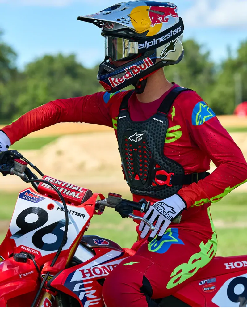 A Hrudní / zádový chránič / chránič těla  ALPINESTARS A-5 PLASMA CHEST PROTECTOR černá/ červená velikost M/L