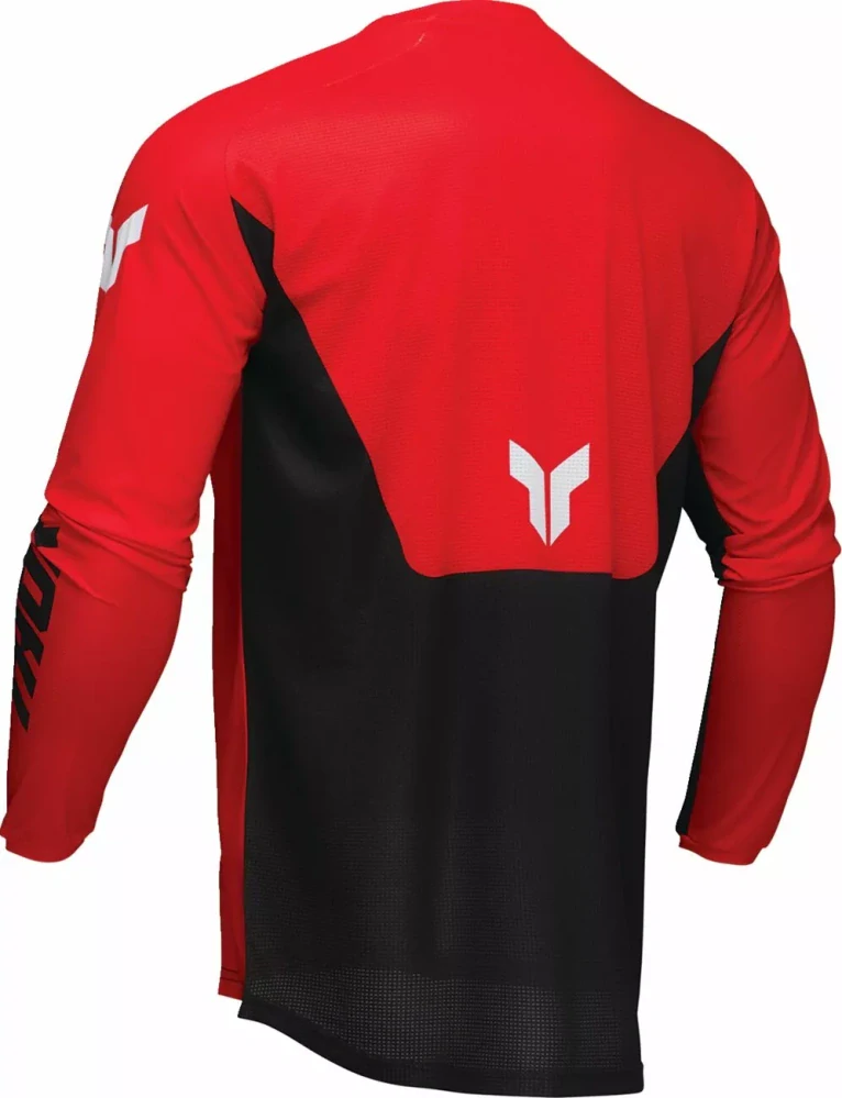 a Motokrosový / enduro komplet kalhot a dresu THOR LAUNCHMODE FORGE barva červená/černá velikost 34 + L