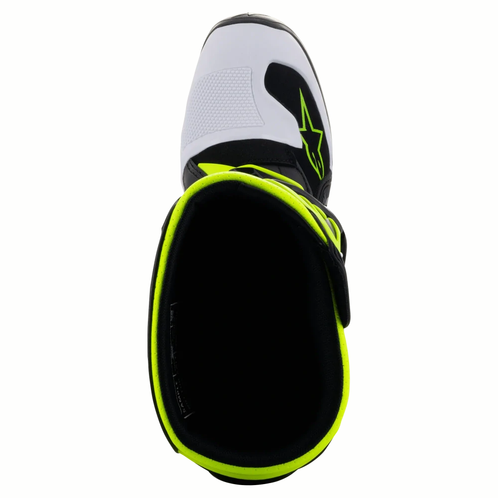 a Dětské motokrosové boty / MX obuv ALPINESTARS TECH 7S , M132-26 , barva černá/modrá/žlutá fluo velikost 37 / US4