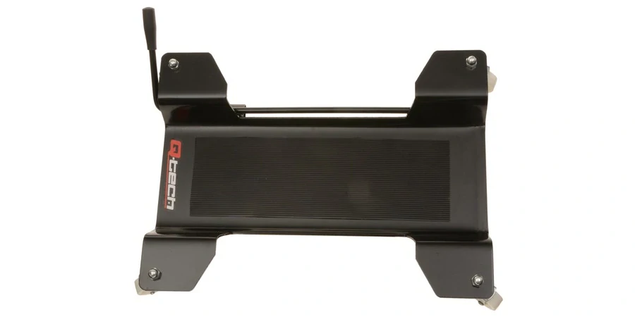 Stojan pod motorku / pojízdná podložka pod hlavní stojan Qtech barva černá, nosnost 140 kg