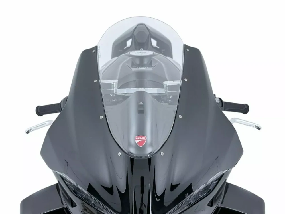 Motocyklové plexi / čelní plexi motocyklu WRS WINDSCREEN RACE DU034T pro DUCATI PANIGALE V4 rok 2025 barva čirá 