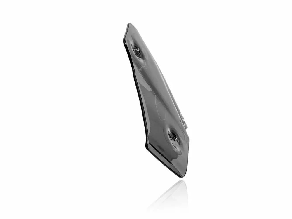 Motocyklové plexi / čelní plexi motocyklu  WRS VERZE SPORT KT010FS pro KTM 1290 SUPER ADVENTURE / S rok 2021-2024 barva tmavě kouřová, výška plexi 16,5 cm 