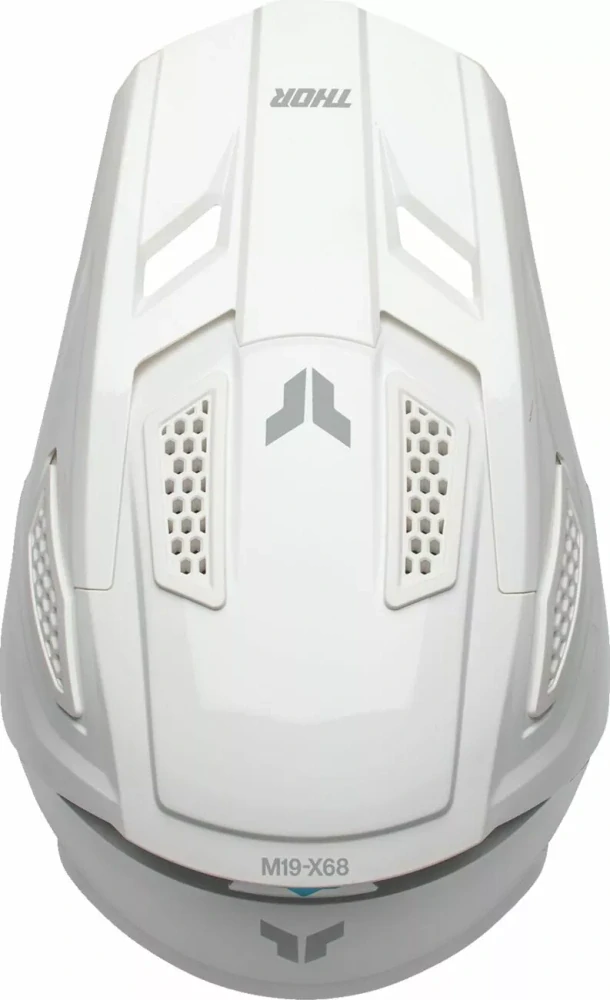 Motokrosová přilba / MX helma THOR FLEET WHITEOUT  barva bílá lesklá