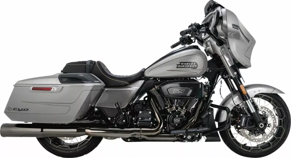 Koncovky výfuku VANCE & HINES HI-OUTPUT SLIP-ONS typ 16468 pro HARLEY DAVIDSON TOURING rok 2017-2023 viz popis, barva tmavý chrom, vnější průměr 11,5 cm (4-1/2") 