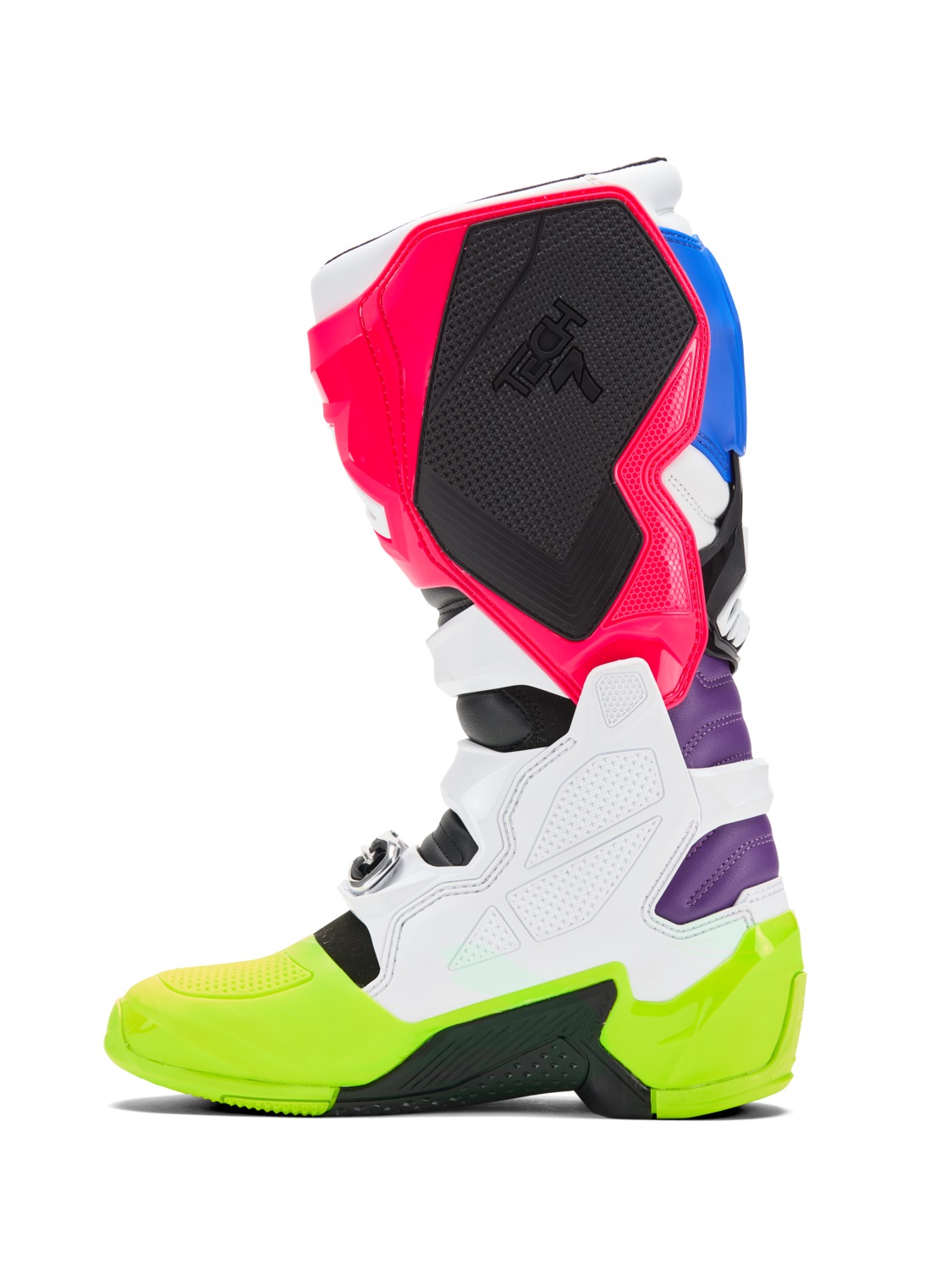 Motokrosové boty / mx obuv ALPINESTARS TECH 7 LIMITOVANÁ EDICE HAY barva multicolor (bílí/žlutá fluo/modrá/růžová/oranžová,fialová)