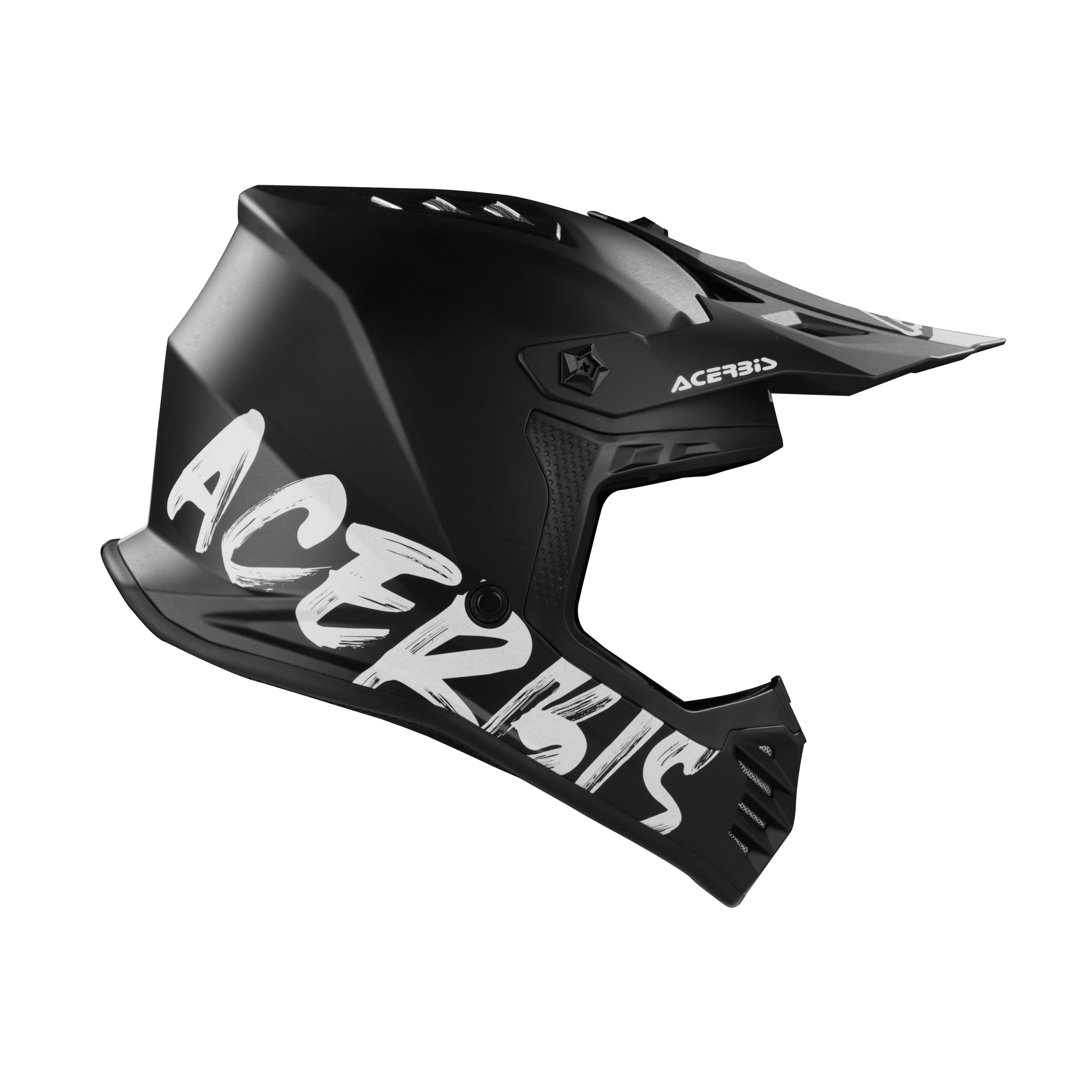 Dětská motokrosová přilba / MX helma ACERBIS PROFILE JUNIOR barva metallic matná černá/bílá