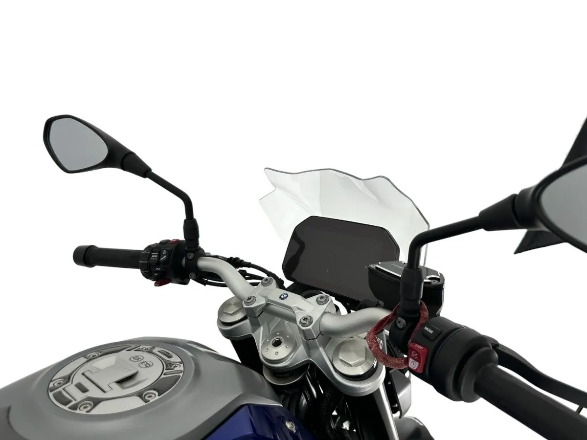 Plexi motocyklu WRS verze touring pro BMW F 900 R ABS rok 2020-2024 viz popis, barva čirá, výška 29,5 cm (11-5/8")