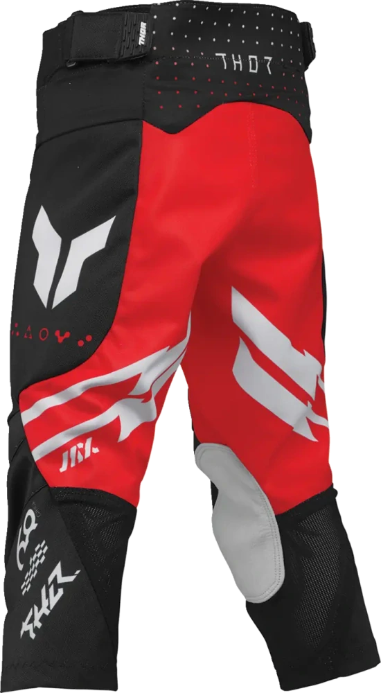 A Dětský sportovní motokrosový komplet kalhot a dresu THOR LAUNCHMODE RACEWEAR FUTURA barva černá/červená velikost 26+L