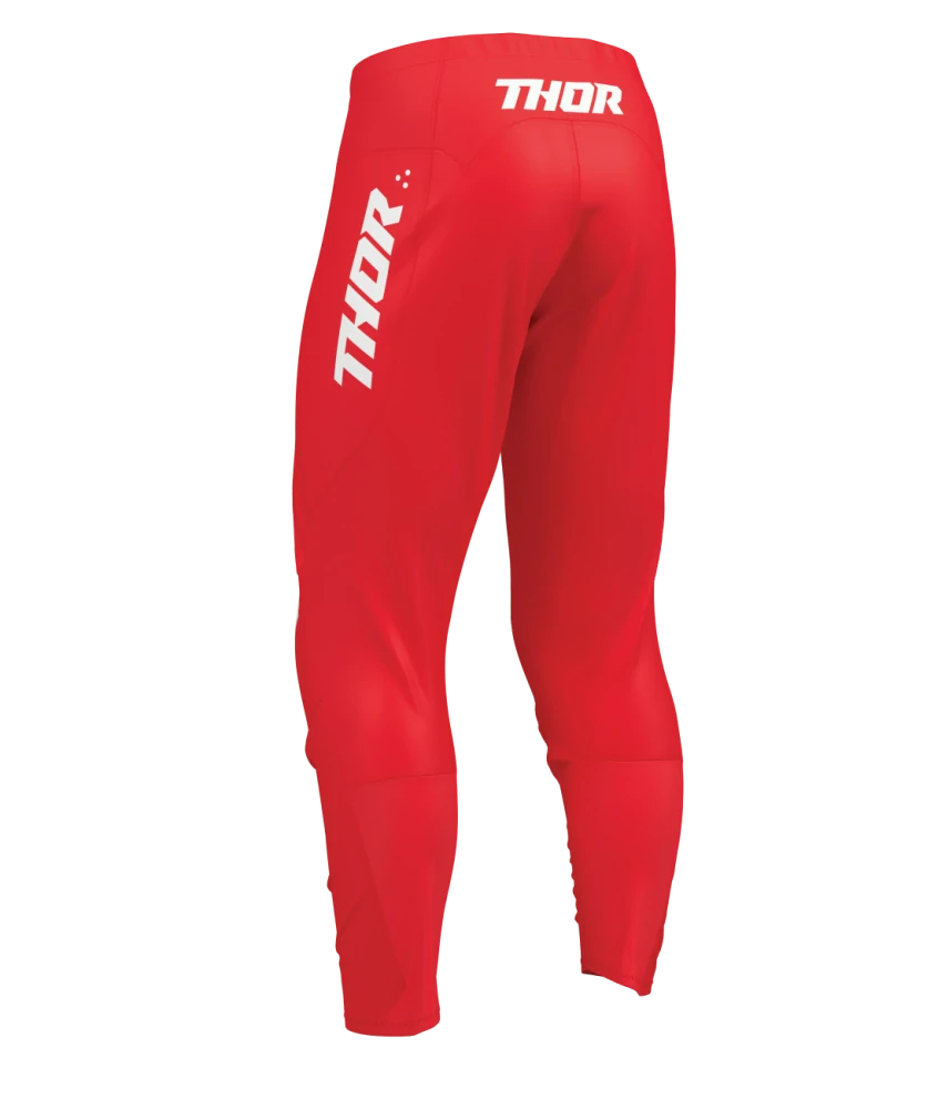 A Motokrosové - enduro kalhoty a dres / motokrosový - enduro komplet  THOR RIDEMODE MENACE barva červená/bílá velikost 34+L