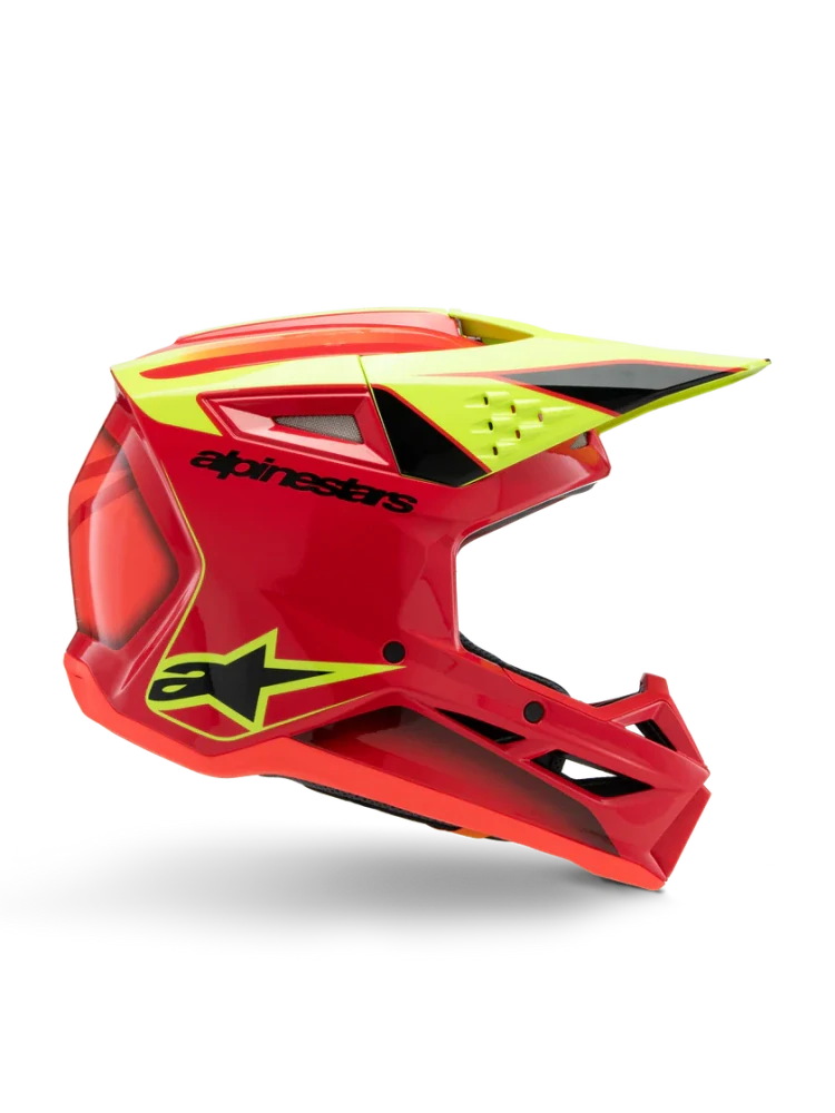Motokrosová přilba ALPINESTARS SM3 / SM-3 / S-M3 / 8300526-3051 FRAY černá/červená/žlutá
